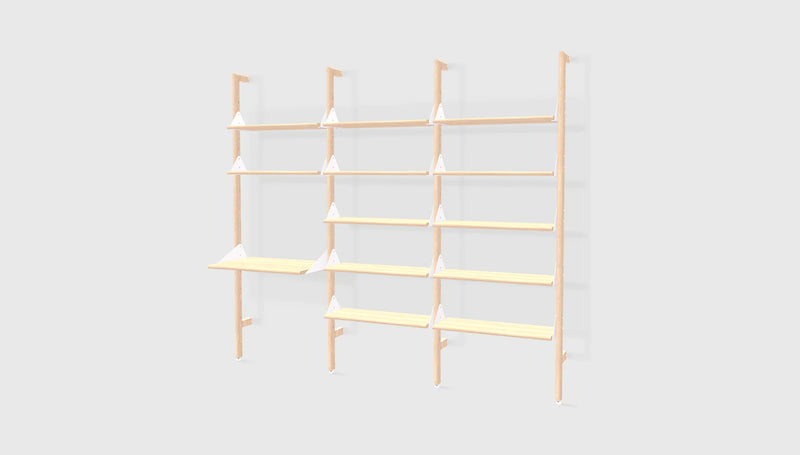 Branch-3 Shelving Unit with Desk