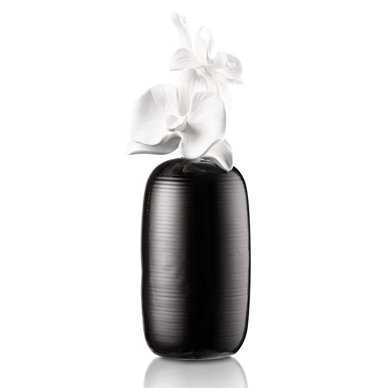 The Fluted Floral Scent Diffuser: Black