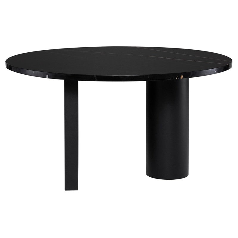 Stories Dining Table Round Black
