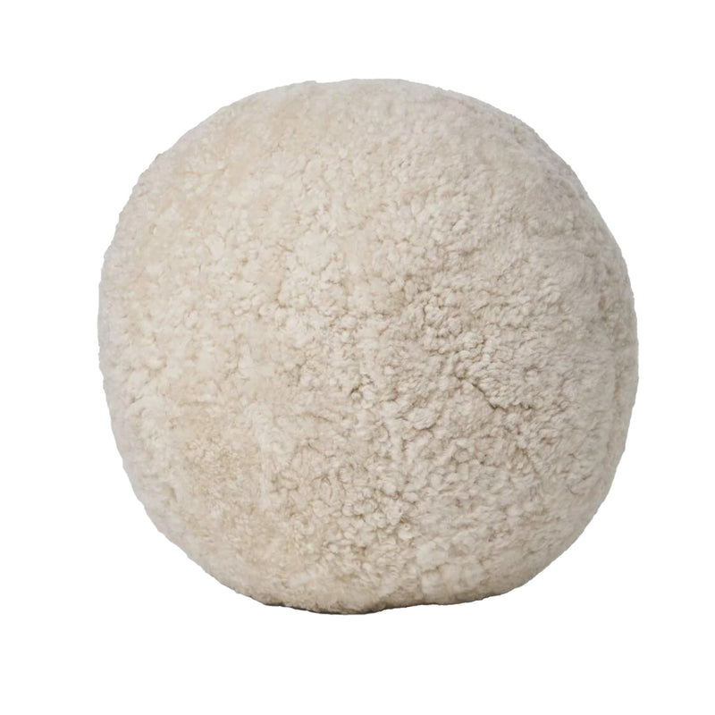 Angelite Sheepskin Pillow - Pearl