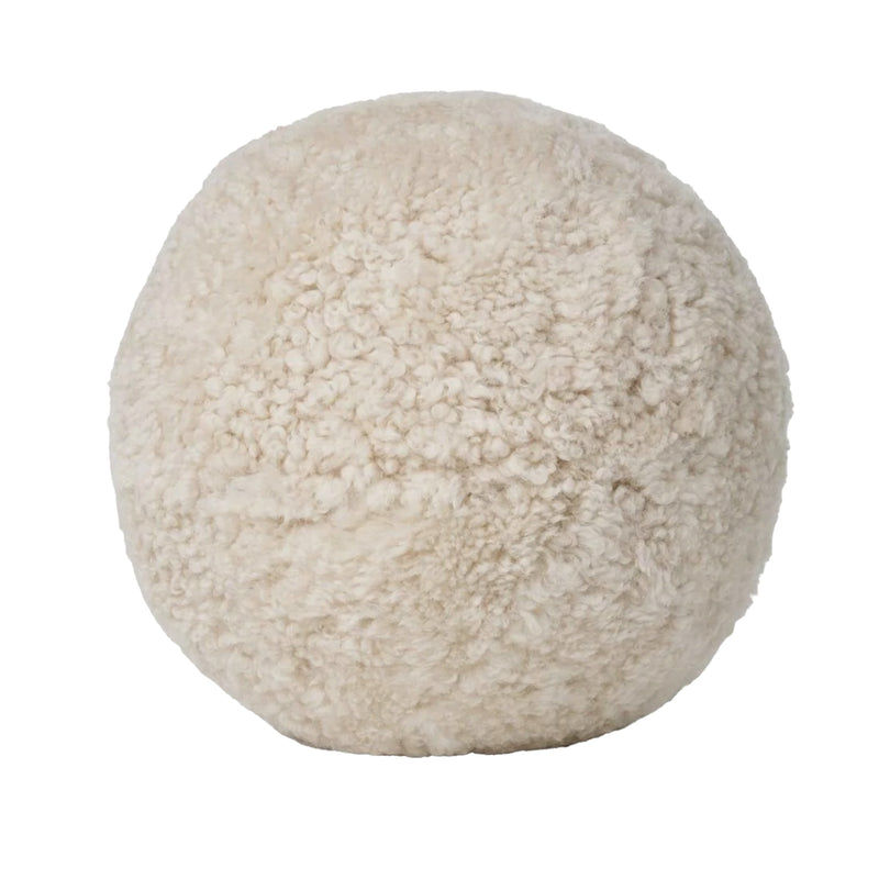 Angelite Sheepskin Pillow - Pearl