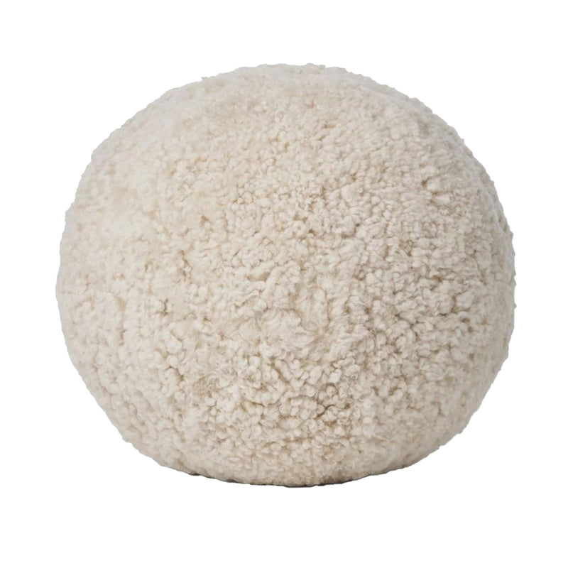 Angelite Sheepskin Pillow - Pearl