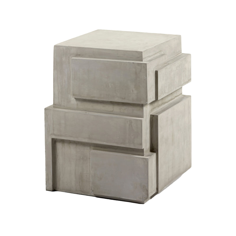 Concrete Pawn Side Table