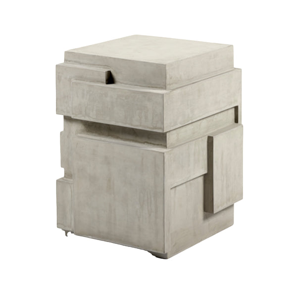 Concrete Pawn Side Table