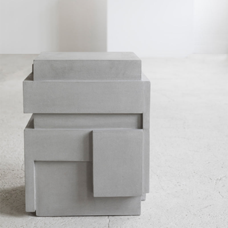 Concrete Pawn Side Table