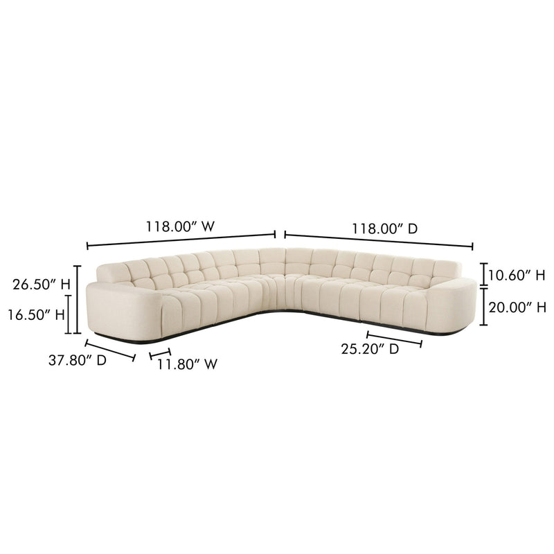 Roman L-Shaped Sectional