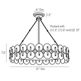 Rondelle Chandelier - Floor Model