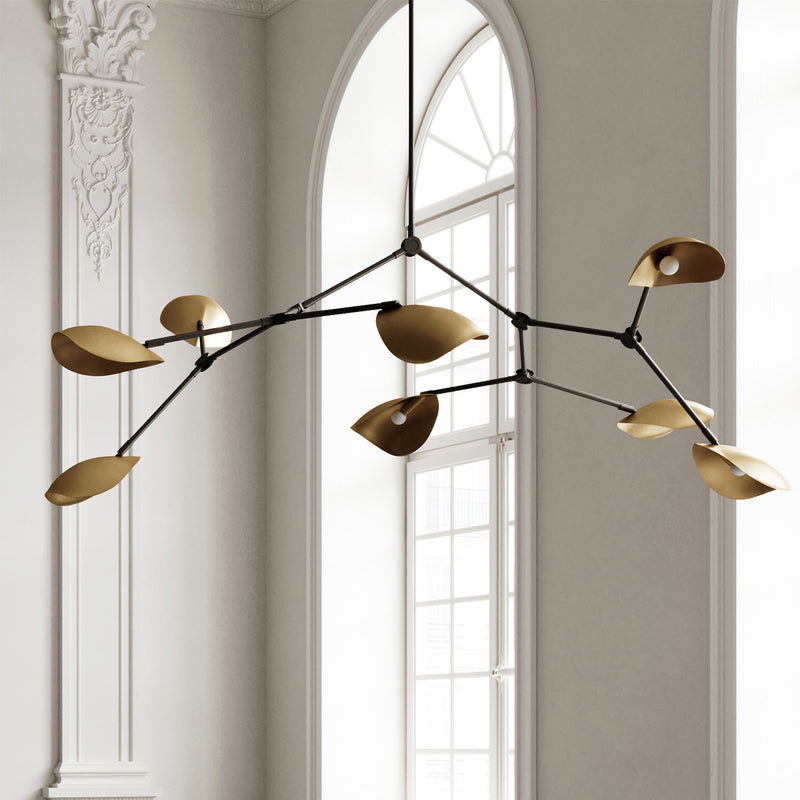 Stingray Chandelier - Brass