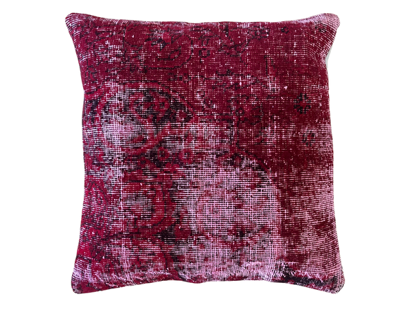 Overdyed Vintage Rug Pillow - 24 x 24 B