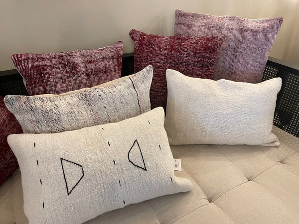Overdyed Vintage Rug Pillow - 20 x 20 B
