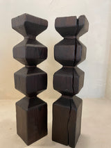 Cedar Ladder Candlestick Duo