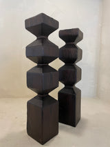 Cedar Ladder Candlestick Duo