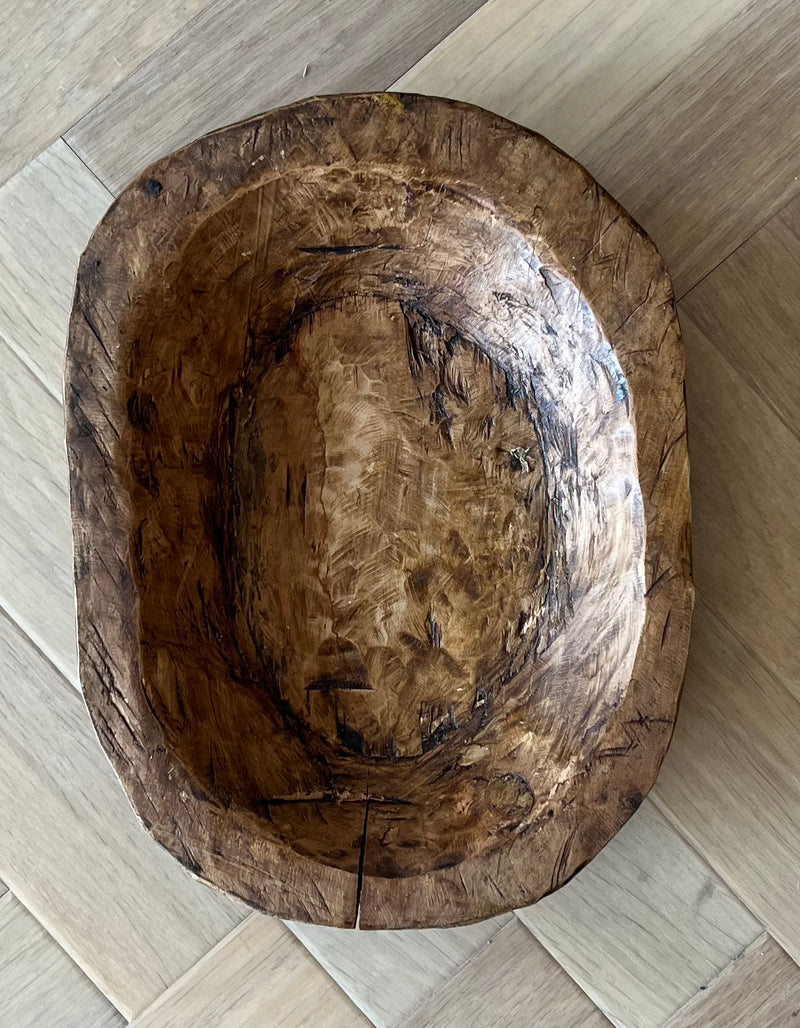 Oval Wood Bowls - Primitive Collection