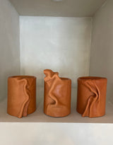 Leather Wrapped Vases - 4x5